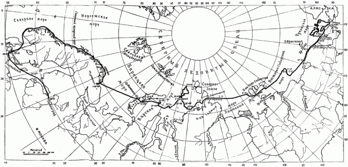 Карта маршрута "Челюскин"