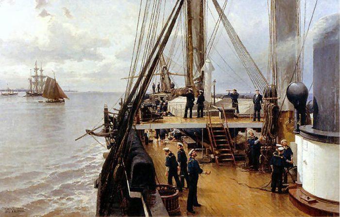 "На палубе фрегата "Светлана". 1884 г.