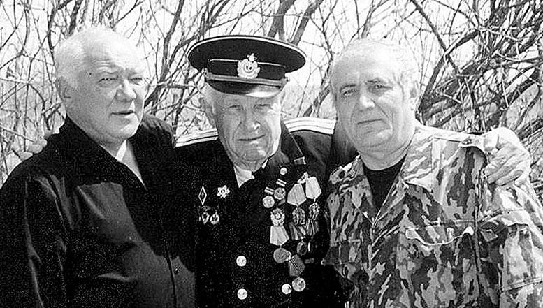 Русский остров. Слева направо: Александр Гельбах, Павел Гельбах, Владимир Тыцких.