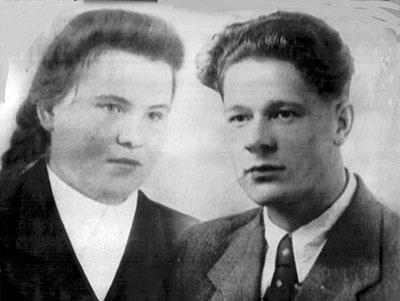 Юдниковы Марина Тимофеевна и Аркадий Егорович, 1950 год