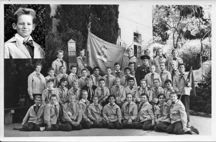 Замполит отряда «Юные друзья пограничников». Артек 1962 г.
